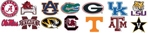 Sec College Team Logos