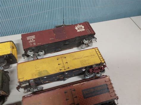 LOT OF 12 VINTAGE 2-RAIL O SCALE WOODEN FREIGHT CARS 1940S&50S | eBay