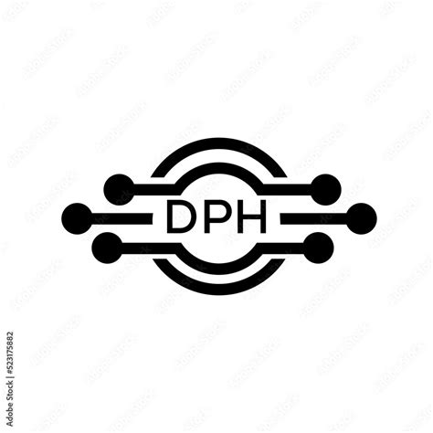 DPH letter logo. DPH best white background vector image. DPH Monogram logo design for ...