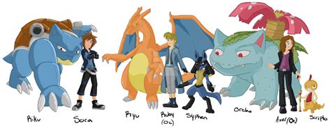 Pokemon journey characters by Rubydragoon4444 on DeviantArt