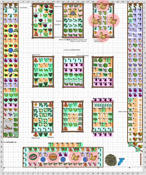 Square-Foot Garden Plans Layouts | The Old Farmer's Almanac