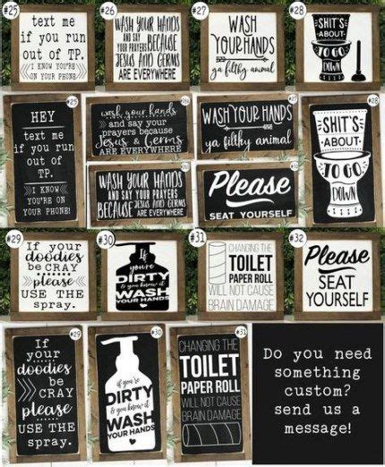 DIY Bathroom Sign Ideas – Everything Bathroom