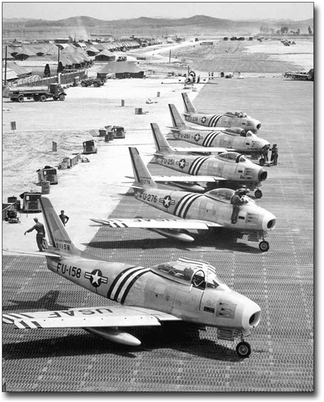 F-86 SABRE JET KOREAN WAR FLIGHT LINE 8x10 SILVER HALIDE PHOTO PRINT | eBay