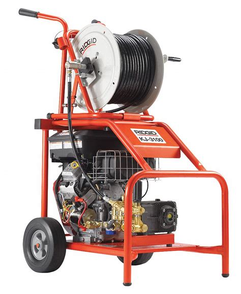 RIDGID, Gas-Powered, For 2 in to 10 in Pipe, Water Jetter Drain Cleaning Machine - 13C596|37413 ...