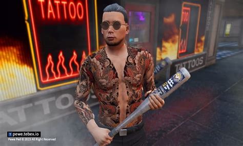 Make a custom ped with a custom tattoo and add clothe for your fivem server by Alfred_franzz ...