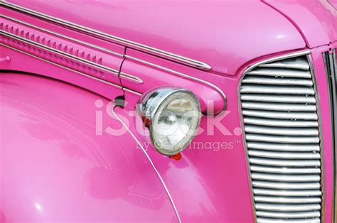 Classic Pink Hot Rod Car At A Public Show Stock Photo | Royalty-Free | FreeImages