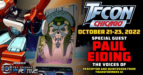 Transformers voice actor Paul Eiding to attend TFcon Chicago 2022