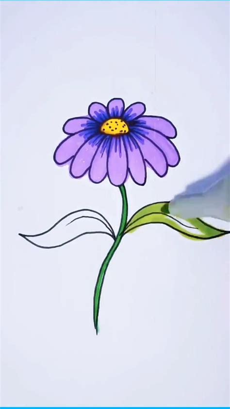 How to Draw a Flowers – Really Easy Drawing Tutorial | Flower drawing ...