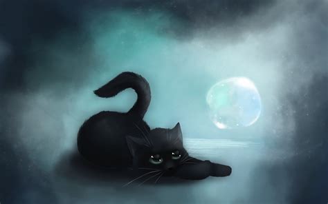 🔥 Free Download Cat Art Black In Moon Wallpaper Picture by @taylorwyatt | WallpaperSafari