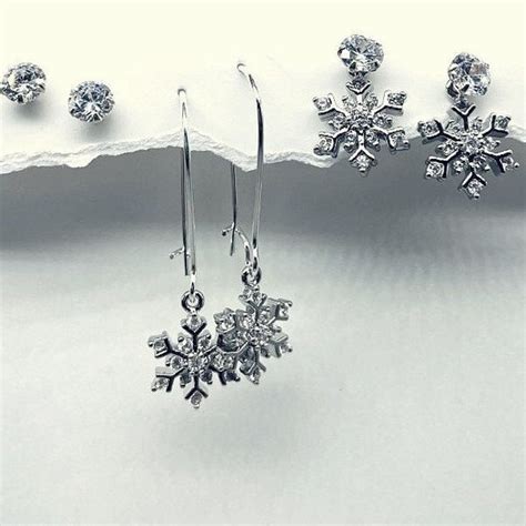 Snowflake Earrings - Etsy