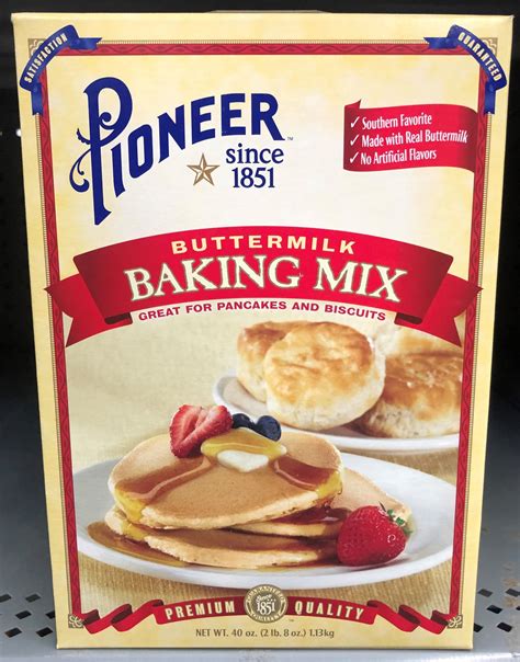 Pioneer Brand Buttermilk Biscuit & Baking Mix Pancake 40 oz Breakfast ...