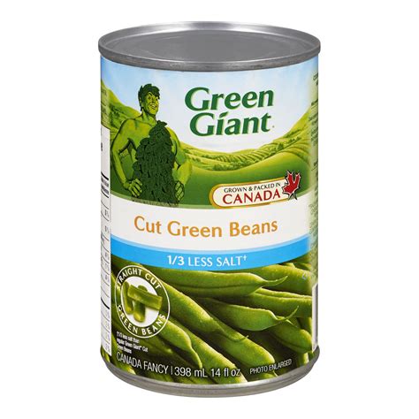 Green Giant Canned 1/3 less Salt Cut Green Beans | Walmart Canada