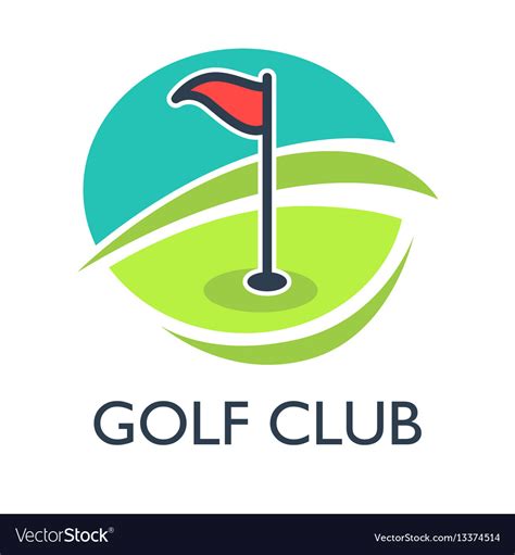 Golf country club logo template or icon Royalty Free Vector