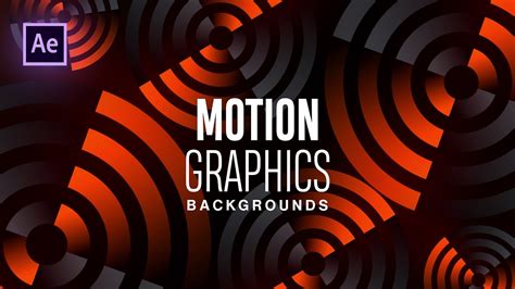 Animated Motion Graphics Backgrounds in After Effects - After Effects Tutorial - YouTube