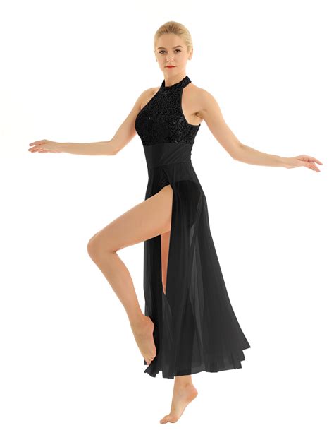 Black Contemporary Dance Costume | Twirling Ballerinas