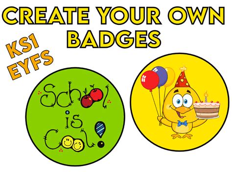 Create your own Badges Activity EYFS / KS1 | Teaching Resources