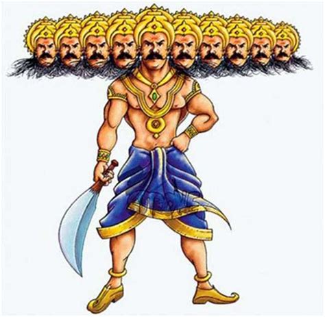 Te villain is the hero Rama in the Ramayana, Ravana