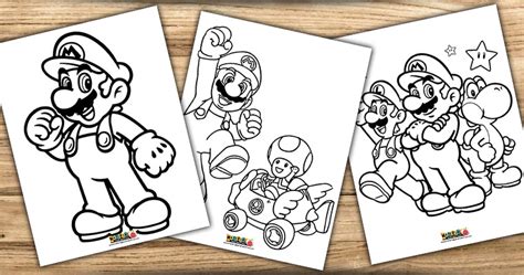 25 dibujos de Mario Bros para colorear - Material para Maestros