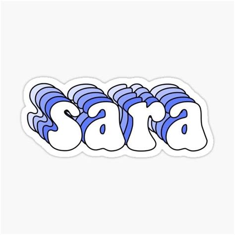 De sara Name Stickers, Water Resistant, Border, Vinyl, Personalised ...