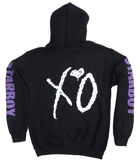 The Weeknd Starboy XO Hoodie, Concert Merch, Tour Clothing, (Purple Pr ...