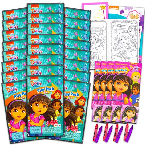 Buy Dora The Explorer Mini Party Favors Set for Kids - Bundle with 24 Mini Dora The Explorer ...