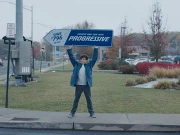 Progressive Sign Spinner Who Refuses to Help Driver Commercial