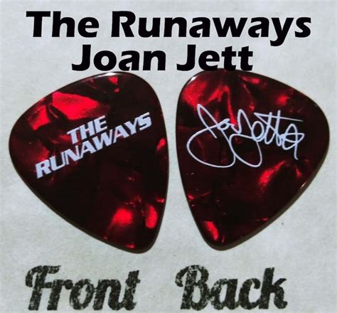 The Runaways Joan Jett Signature Guitar Pick 2295 - Etsy