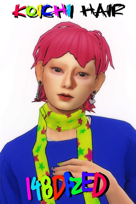 KOICHI HAIR ! | Sims 4 characters, Sims 4 cc packs, The sims 4 packs