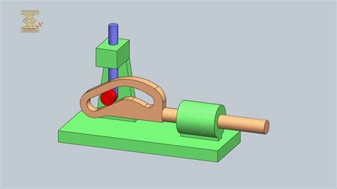 Three-Link Sliding Cam Mechanism - YouTube