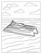 Motor Boat Coloring Page sketch template