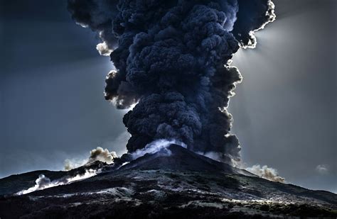 An eruption of Italy's Stromboli volcano on July 3, 2019, as seen from ...