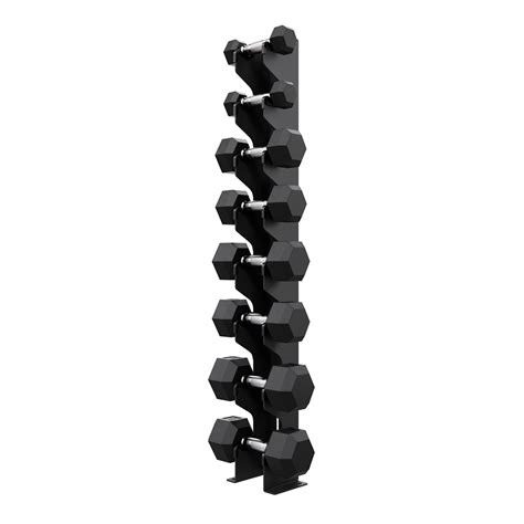 Four Pair Wall Mounted Dumbbell Rack