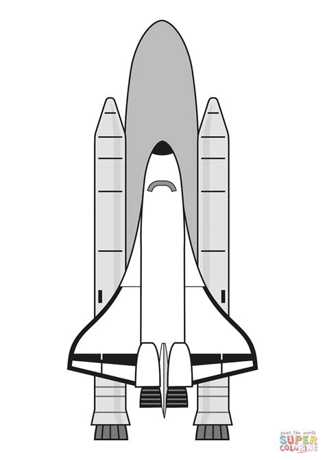 Space Shuttle Ready to Launch coloring page | Free Printable Coloring Pages