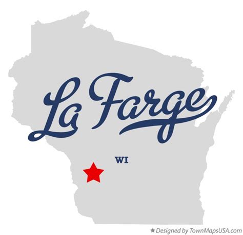 Map of La Farge, WI, Wisconsin