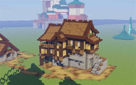 Wallpaper : medieval, Minecraft, building, house 1280x800 - xiejin ...