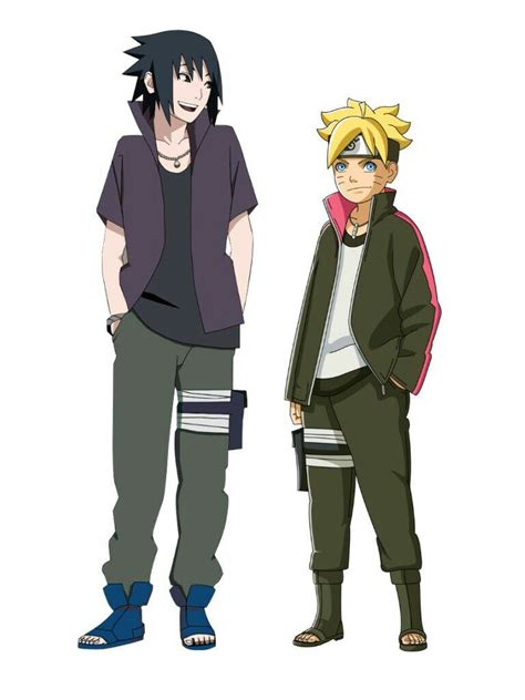 I think Boruto's outfit was inspired from Sasuke's (Road to Ninja) outfit. #Boruto #Sasuke #Naruto