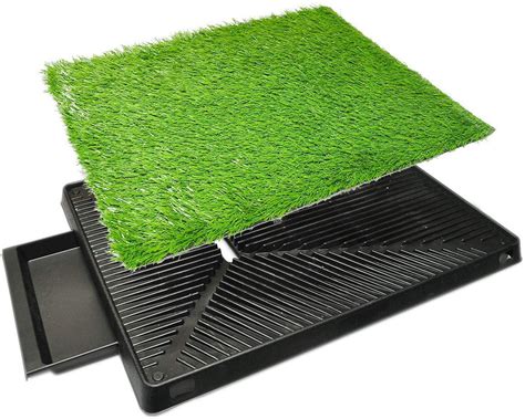 Pet Potty Patch,Dog Puppy Pet Potty Pad,Portable Artificial Grass Bathroom Mat Potty Trainer for ...