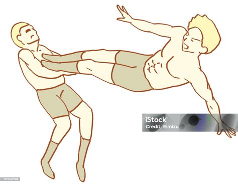 Drop Kick Stock Illustration - Download Image Now - Wrestling Mask, Professional Wrestling ...