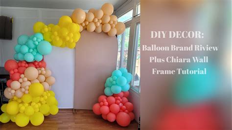 DIY DECOR: Balloon Brand Review and Chiara Wall frame Tutorial - YouTube