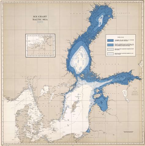 Ice Charts Baltic Sea by U.S. Navy (296CA) — Atlas of Places | Baltic sea, Sea map, Sea design