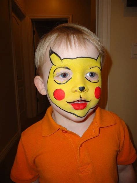 Face paint has never been more adorable! - #kids, #face paint, #art, #crafts | Pikachu face ...