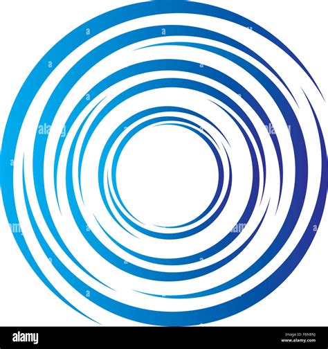 Blue Swirl Corporate Logo Stock Photo - Alamy