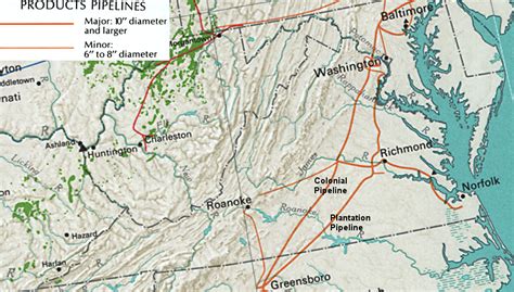 Oil Pipelines in Virginia