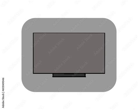 Modern tv dark blank screen Vector Tv écran, Tv Led Accroché Au Mur ...