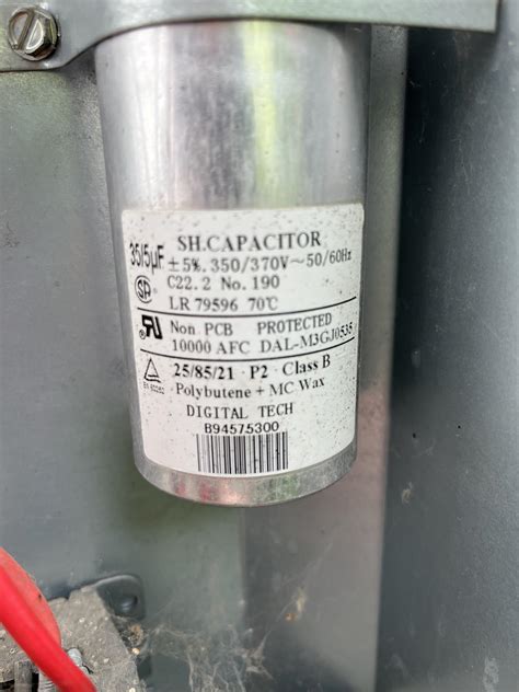 Capacitor : r/hvacadvice