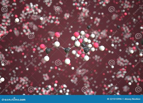 Ribose Molecule, Scientific Molecular Model, 3d Rendering Stock ...