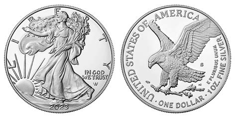 2023 S American Silver Eagle Bullion Coin Proof Type 2 - Reverse of ...