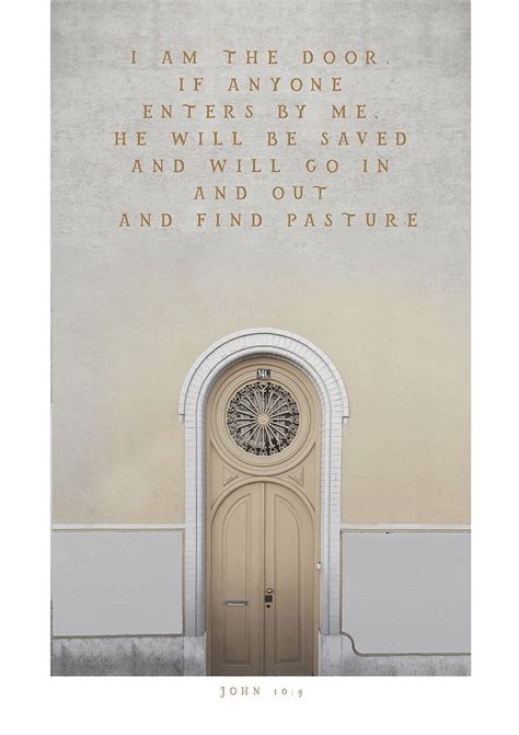 The OPEN DOOR Bible Verse Printable Set Revelation 3 John - Etsy