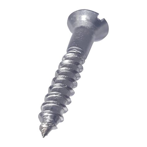 #14 x 4" Flat Head Wood Screws Slotted Drive Stainless Steel 18-8 Qty 10 | Fastenere