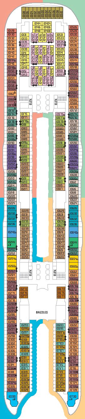 Allure of the Seas- deck plans | Deck plans, How to plan, Deck